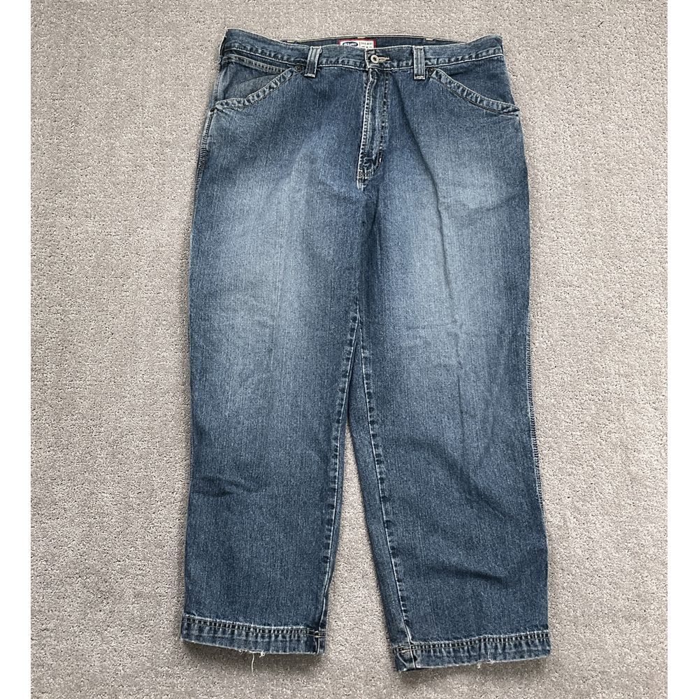 Old Navy Jeans‎ Men 40W 30L Blue Painters Carpenter Relaxed Distressed VTG